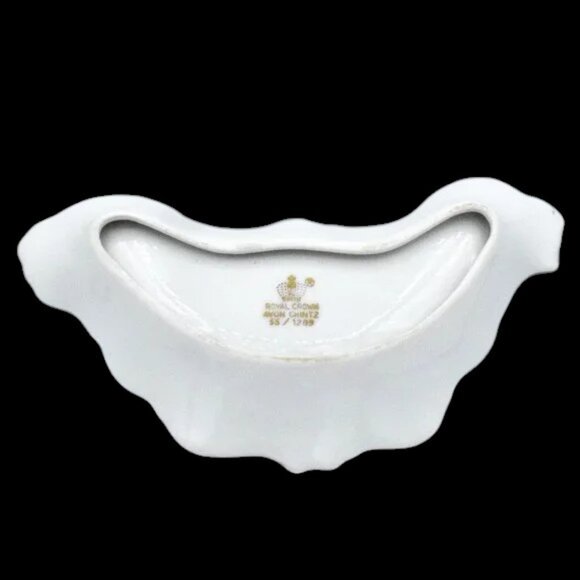 Antique Vintage Royal Crown Avon Chintz 55/1209 Bone Dish Trinket Dish - Picture 5 of 9
